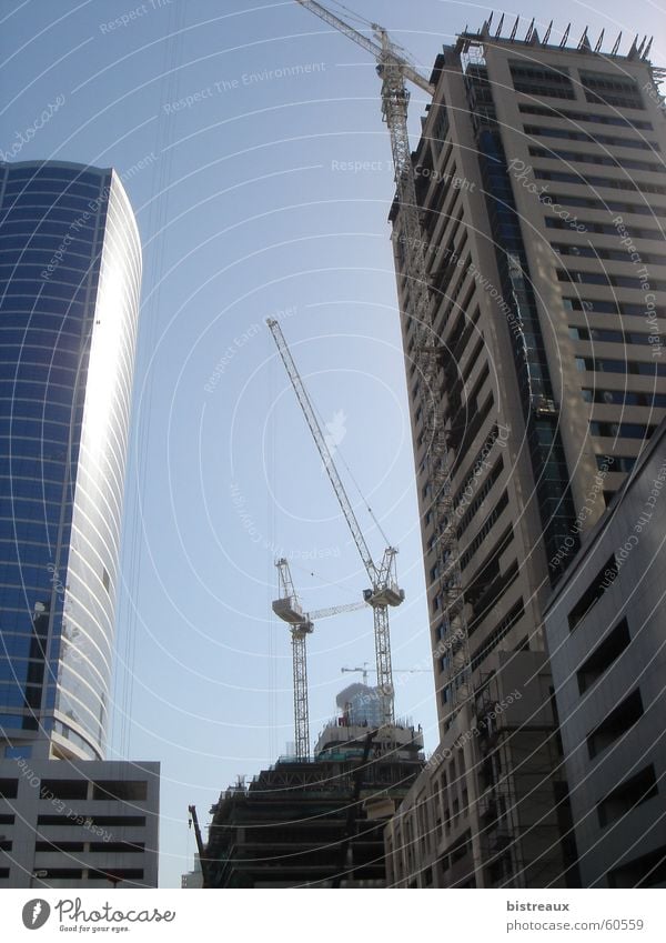 Dubai Media City Hochhaus Media City Dubai Baustelle Naher und Mittlerer Osten Ausland Außenaufnahme Wüste