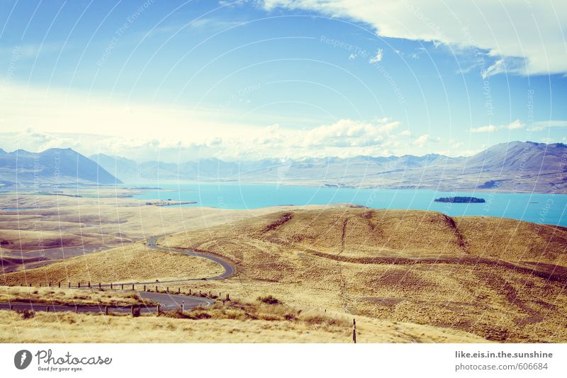 wunderschönster lake tekapo II Ferien & Urlaub & Reisen Ausflug Abenteuer Ferne Freiheit Sommer Sommerurlaub Sonne Umwelt Natur Landschaft Urelemente