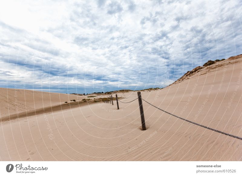 Wanderdünen Ferien & Urlaub & Reisen Tourismus Ausflug Abenteuer Sommer Strand Dünen Meer Sand Landschaft Ostsee S&#322;owi&#324;ski Park Narodowy