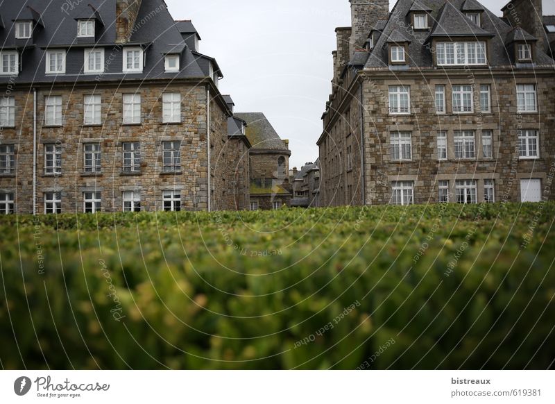 Saint-Malo Kleinstadt Stadt Hafenstadt Altstadt Menschenleer Haus Bauwerk Gebäude Architektur Mauer Wand Fassade Stein Abenteuer elegant Farbe Tourismus