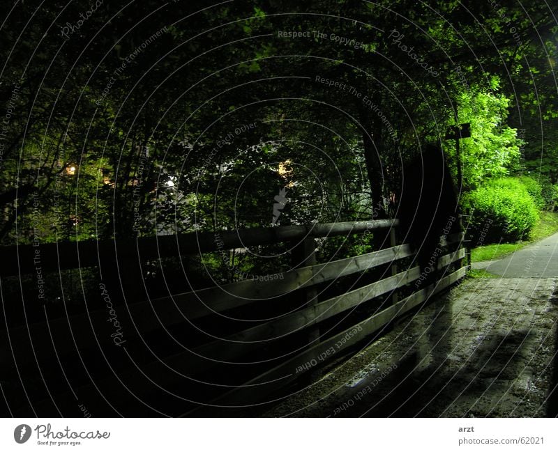 the ghost Nacht dunkel Park Geister u. Gespenster Brücke Bewegung night dark bridge