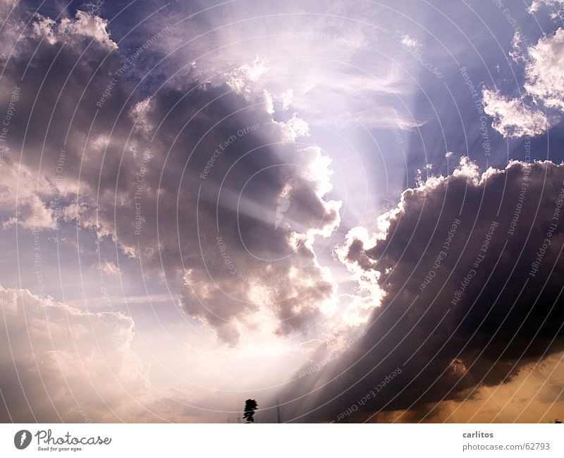 Götterdämmerung Wolken aufreißen dramatisch dunkel drohend bedrohlich Sonne Beleuchtung Treppe götterdämmerung richard wagner Himmel Sonnenuntergang Abend