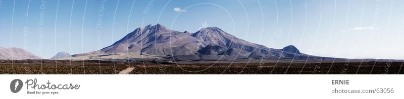 Pan O Rama Chile Ferien & Urlaub & Reisen Wolken Gras dünn kalt trocken Panorama (Aussicht) groß Vulkan Berge u. Gebirge Stein Felsen Himmel hoch