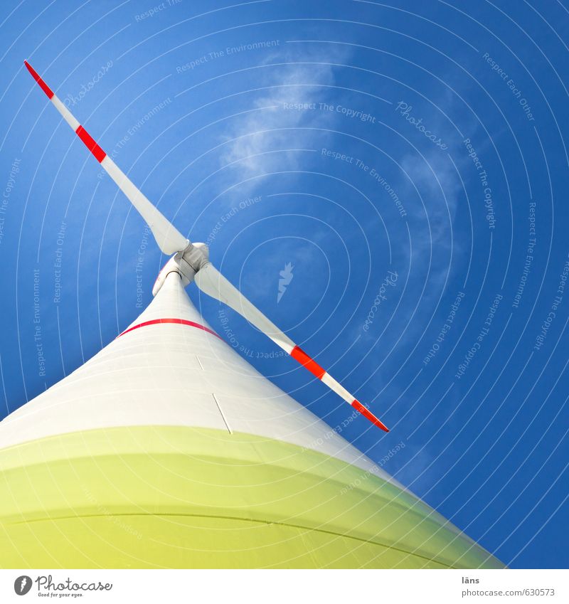 Windkraft l regenerativ Windkraftanlage Himmel Erneuerbare Energie Rotor