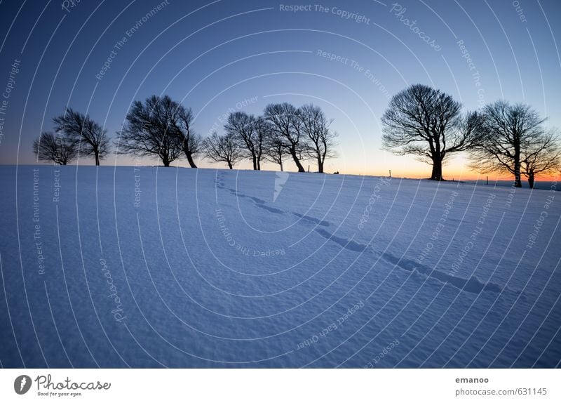 Der Winterpfad Ferien & Urlaub & Reisen Ausflug Ferne Freiheit Schnee Winterurlaub Berge u. Gebirge wandern Natur Landschaft Himmel Horizont Klima Wetter Eis