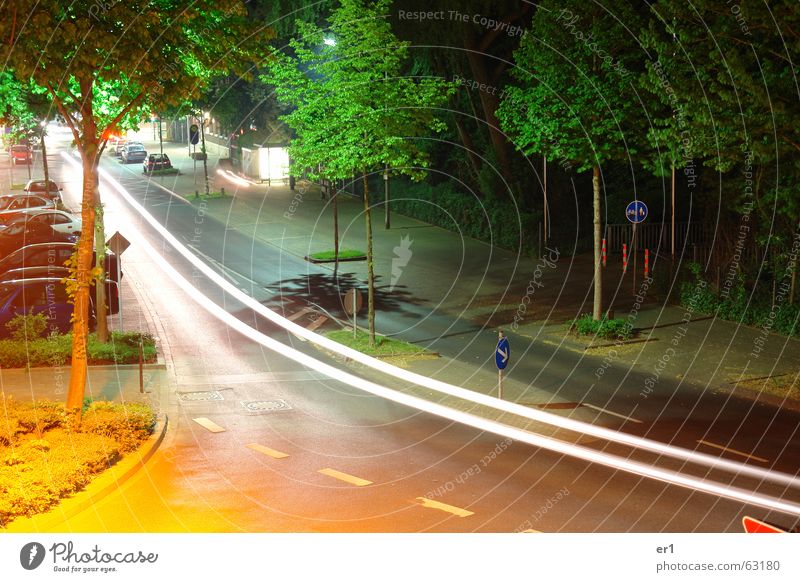 lichter Licht Lampe Baum PKW Straße