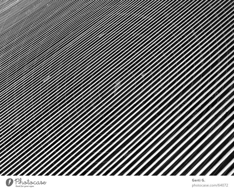 monochrome Linien diagonal graphisch Streifen abstrakt Elektrisches Gerät Technik & Technologie Industrie Schwarzweißfoto Strukturen & Formen optik