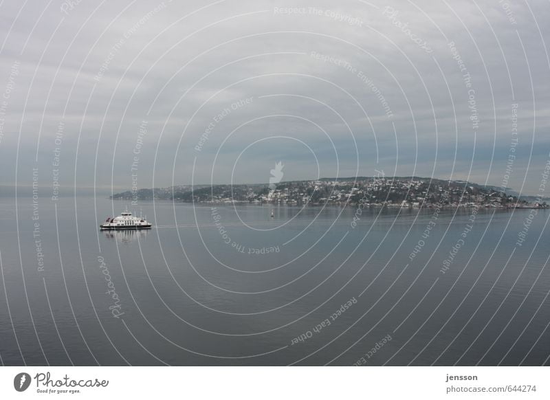 Fährmann, hol över! Ferien & Urlaub & Reisen Tourismus Meer Landschaft Wasser Himmel Wolken Horizont Küste Fjord Ostsee Schifffahrt Bootsfahrt Passagierschiff