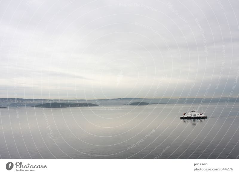 Fährmann, hol över Landschaft Wasser Himmel Wolken Küste Fjord Ostsee Meer Verkehr Verkehrsmittel Verkehrswege Wege & Pfade Schifffahrt Bootsfahrt