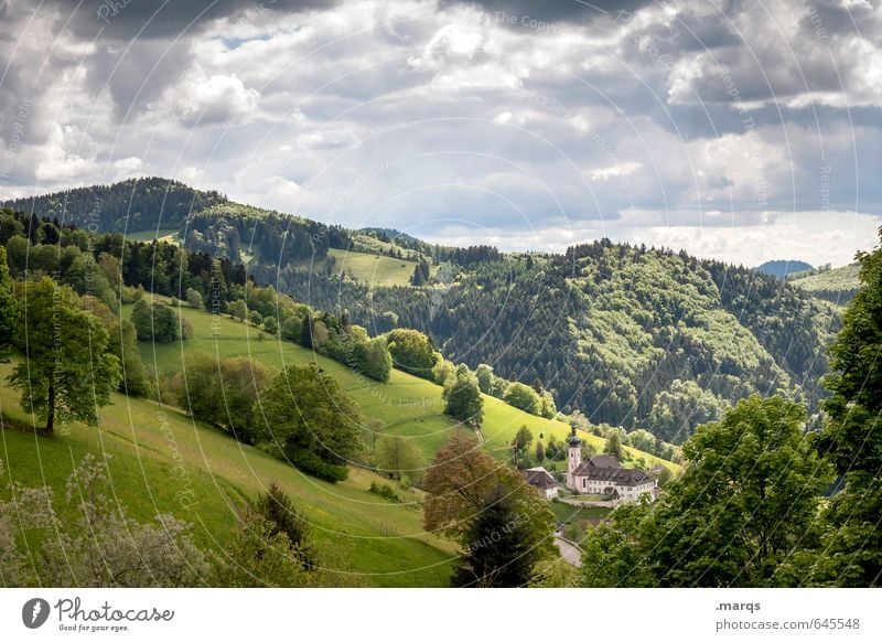 Wetter | Wechselhaft Tourismus Ausflug Umwelt Natur Landschaft Himmel Wolken Sonnenlicht Sommer Klima Schönes Wetter Pflanze Wiese Wald Hügel Berge u. Gebirge