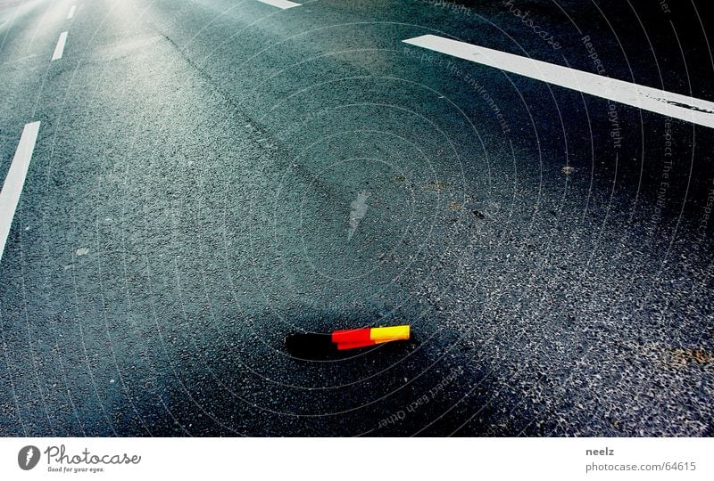 ...danach... Fahne Deutsche Flagge Fan WM 2006 Straße