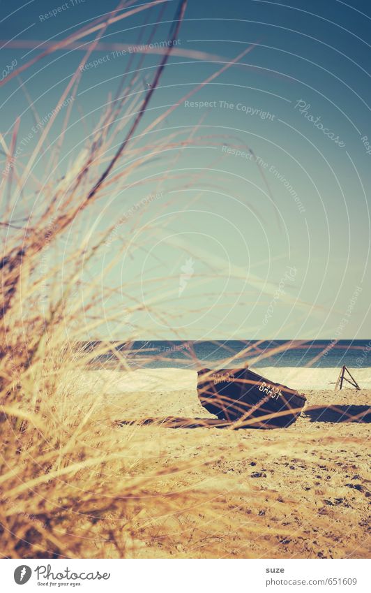 Was man nicht vergisst, geht auch nicht verloren ... Erholung ruhig Ferien & Urlaub & Reisen Freiheit Strand Meer Winter Umwelt Sand Wasser Himmel Horizont