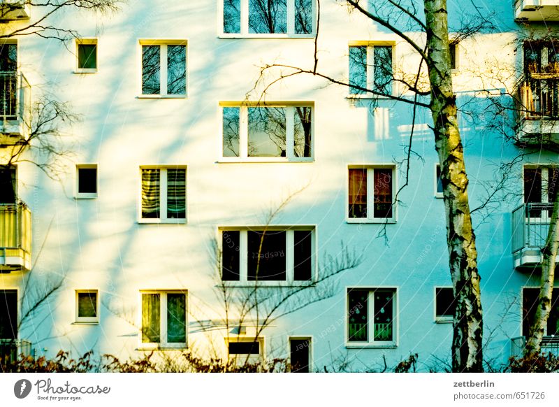 Fassade Berlin Frühling Haus lankwitz Natur Stadt steglitz Vorstadt wallroth Häusliches Leben Wohngebiet Wohnhaus Wohnhochhaus Mehrfamilienhaus Plattenbau Block