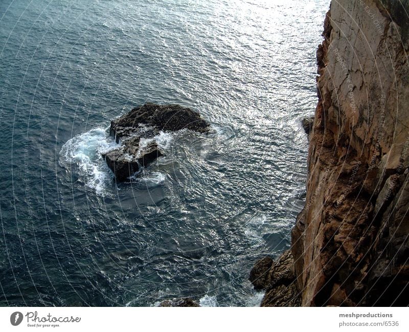 Magical  cliff ocean deep