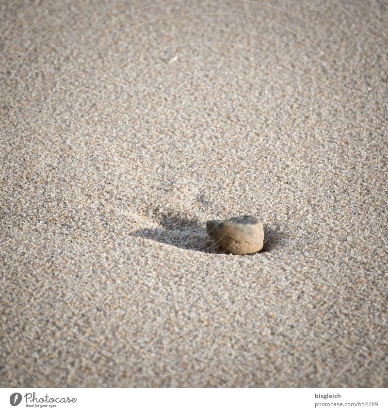 Sylt VIII Ferien & Urlaub & Reisen Tourismus Insel Strand Umwelt Natur Stein Sand liegen fest rund braun ruhig Schatten Farbfoto Gedeckte Farben Außenaufnahme