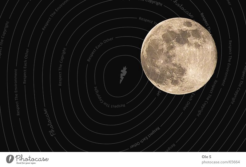 Vollmond Mond Nacht Himmel Nachthimmel Abend Schönes Wetter mondkrater