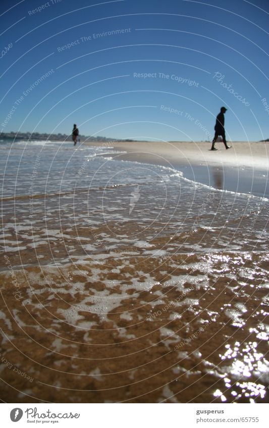 nicht hier Meer Brandung Strand Erfrischung Sommer Ferien & Urlaub & Reisen ruhig Rauschen Wellen Ebbe Sand Wasser enspannung no njente animation