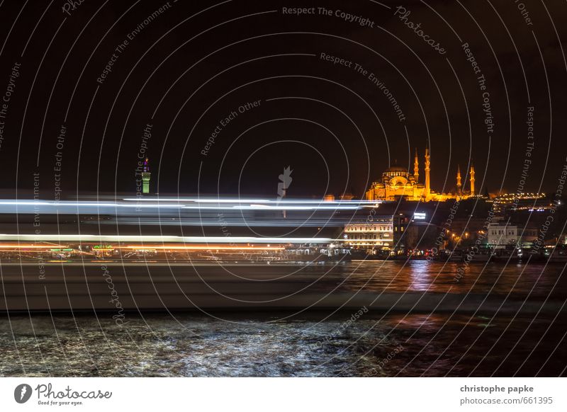 Lights of Istanbul Ferien & Urlaub & Reisen Tourismus Städtereise Meer Küste Seeufer Flussufer Türkei Stadt Stadtrand Altstadt Skyline Kirche Dom Bauwerk