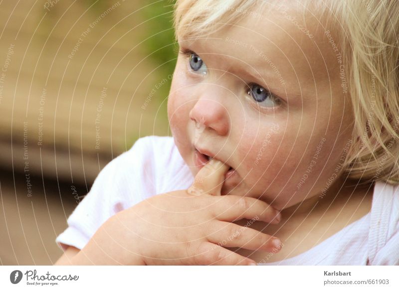 Ich lutsch doch keine Daumen! Gesundheit Kindererziehung Kindergarten Mensch Baby Kleinkind Mädchen Kindheit Gesicht 1 0-12 Monate 1-3 Jahre T-Shirt blond