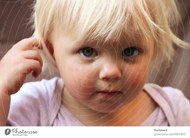 Lotte Löckchen Kindererziehung Bildung Kindergarten lernen Mensch feminin Kleinkind Mädchen Geschwister Familie & Verwandtschaft Kindheit Kopf 1 1-3 Jahre