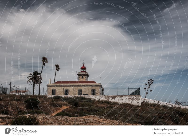 Stürmische Zeiten Ferien & Urlaub & Reisen Ausflug Ferne Freiheit Sommer Sommerurlaub Meer Himmel Wolken schlechtes Wetter Unwetter Wind Sturm Portugal