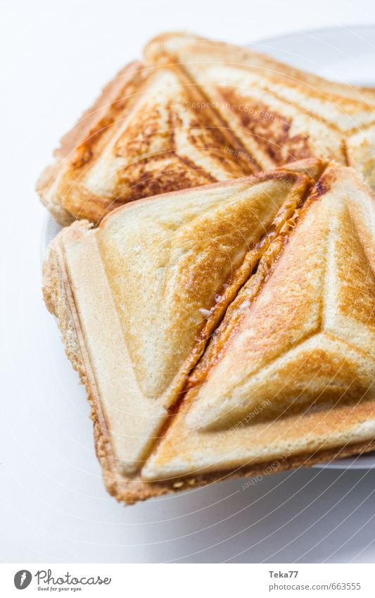 für den kleinen Hunger Lebensmittel Getreide Teigwaren Backwaren Brot Ernährung Essen Mittagessen Fastfood ästhetisch Wunsch Belegtes Brot Toastbrot