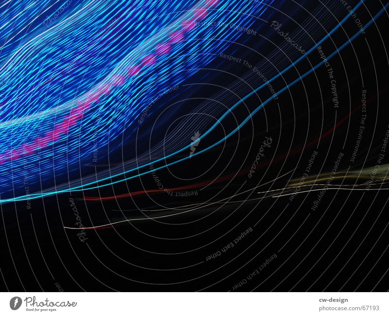 lightning blue Design Freude Freizeit & Hobby Energiewirtschaft Kunst Linie leuchten Geschwindigkeit blau rot schwarz Kraft Leidenschaft Farbe Fortschritt