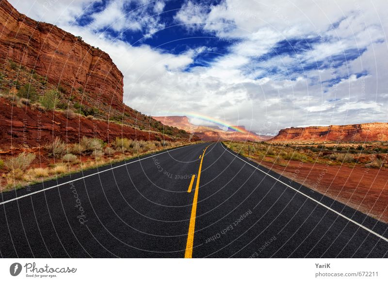 way of unicorn Natur Landschaft Erde Sand Himmel Wolken Sonne Sommer Herbst Wetter Schönes Wetter schlechtes Wetter Hügel Felsen Hoffnung Straßenbelag Autobahn