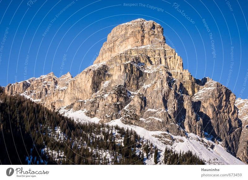 Dolomiten Freizeit & Hobby Ferien & Urlaub & Reisen Abenteuer Winter Schnee Winterurlaub Berge u. Gebirge wandern Sport Klettern Bergsteigen Natur Landschaft