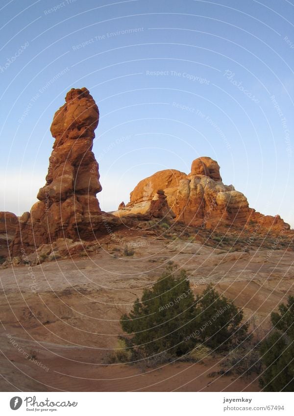 NoArch Wilder Westen Arches National Park Utah Gesteinsformationen Ocker rot Monolith Indianer USA Stein orange Größe standfestigkeit standhaft