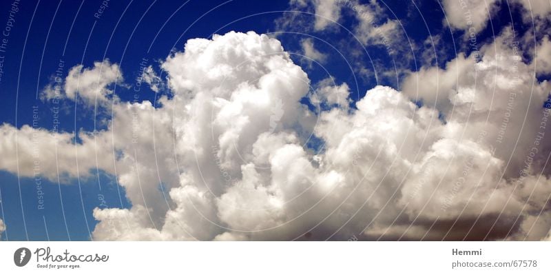 Wolkenbilder weiß Himmel blau Wetter Regen cloud clouds weather rain blue white