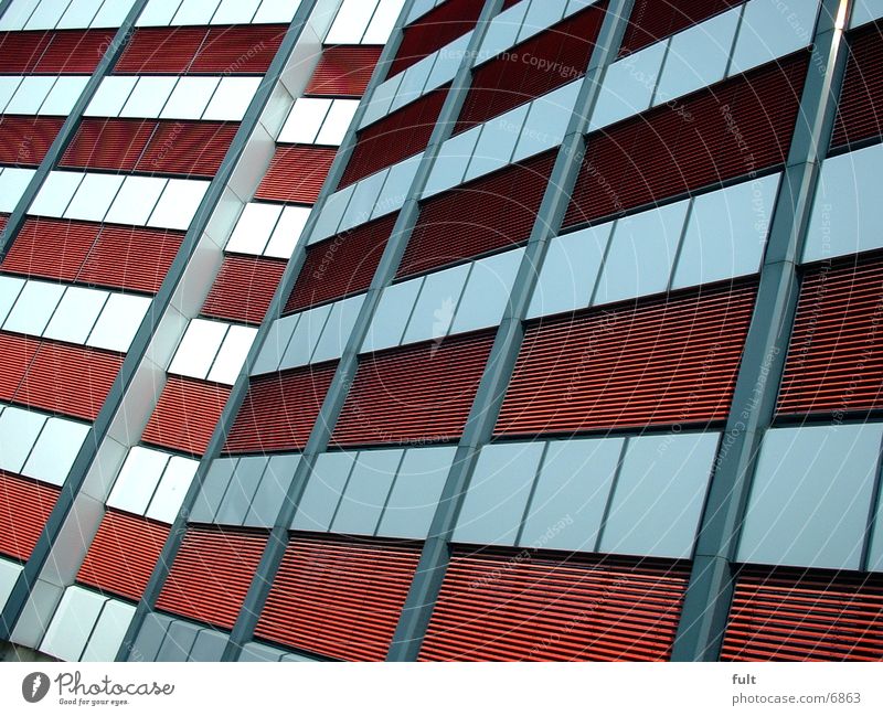 Fassade Haus rot Architektur Maske