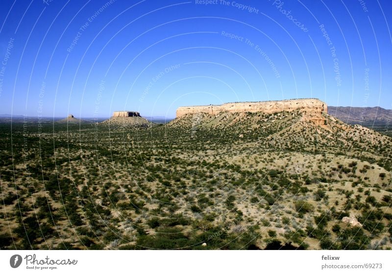 Ugab-Terassen Afrika Süden Namibia Panorama (Aussicht) Tal Tafelberg Natur Berge u. Gebirge Geografie ugab terassen terraces Himmel blau Schönes Wetter groß