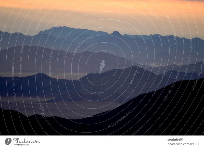 Die Gedanken sind frei Namibia Horizont Fernweh Aussicht Afrika Wüste Ferne Abend Berge u. Gebirge Natur