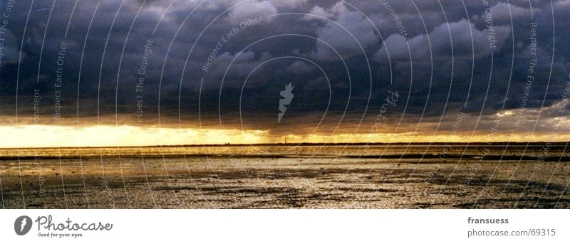 leuchtturm ich komme Meer wandern Schlamm Wolken Wattenmeer Nordsee Sonne Himmel clouds north sea sun reflections Insel baltrum