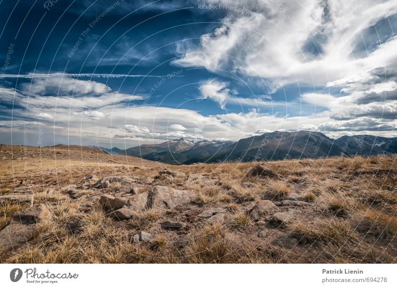 Rocky Mountains Ferien & Urlaub & Reisen Ausflug Abenteuer Ferne Freiheit Expedition Sommer Umwelt Natur Landschaft Pflanze Urelemente Luft Himmel Wolken Sonne