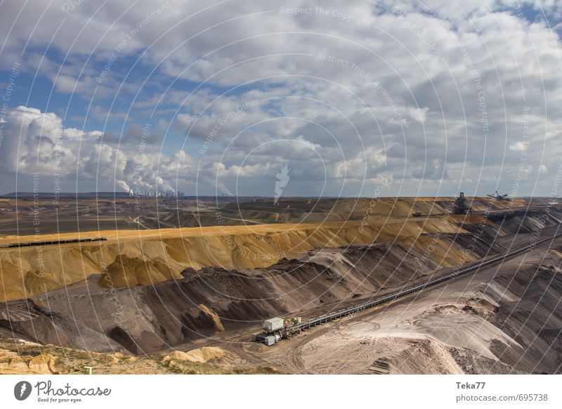 Garzweiler 6 Maschine Technik & Technologie Energiewirtschaft Kohlekraftwerk Energiekrise Industrie Umwelt Natur Landschaft Klima Klimawandel Hügel Kraft