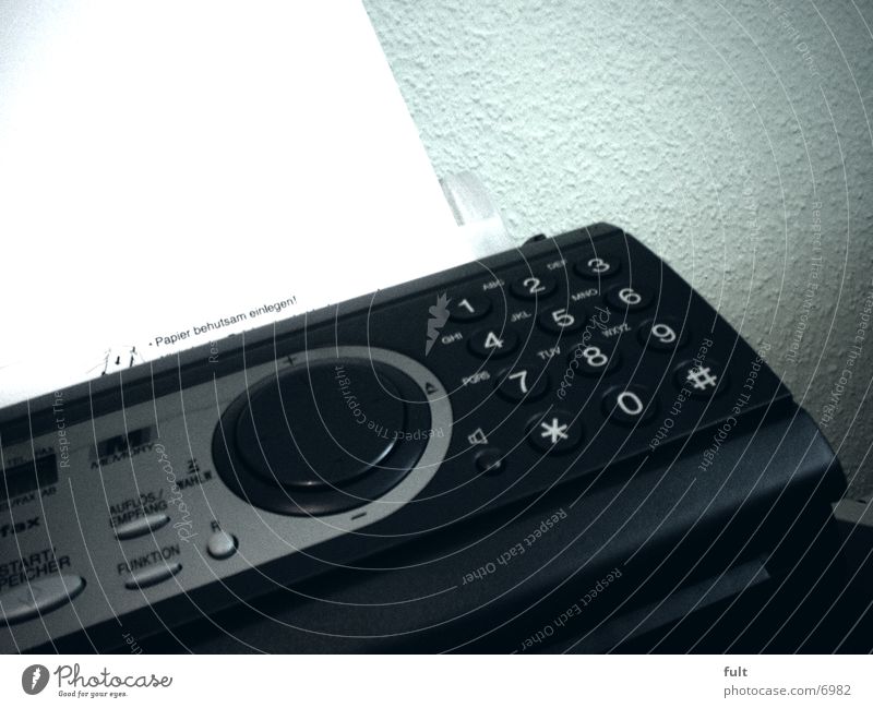 Fax Papier Elektrisches Gerät Technik & Technologie berühren Kunststoff