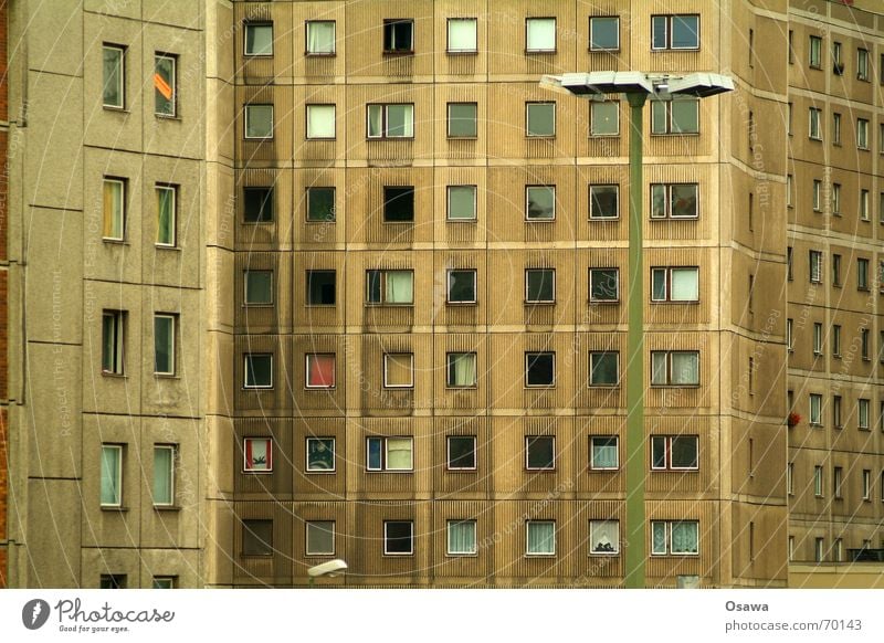 Berliner Bär Fassade Fenster Beton Plattenbau Wohnung Laterne Elendsviertel Alexanderplatz Architektur