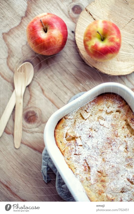 Apfel Kuchen Dessert Süßwaren Ernährung Picknick Slowfood lecker süß Farbfoto mehrfarbig Innenaufnahme Nahaufnahme Menschenleer Tag Schwache Tiefenschärfe