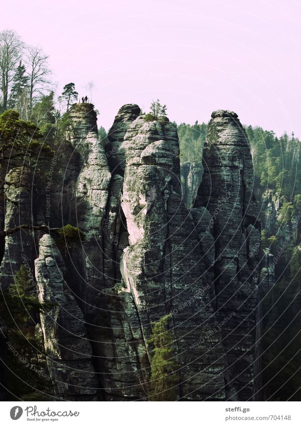 Postkartenmotiv IV Ferien & Urlaub & Reisen Tourismus Ausflug Abenteuer Ferne Freiheit Berge u. Gebirge wandern Klettern Bergsteigen Natur Landschaft Felsen