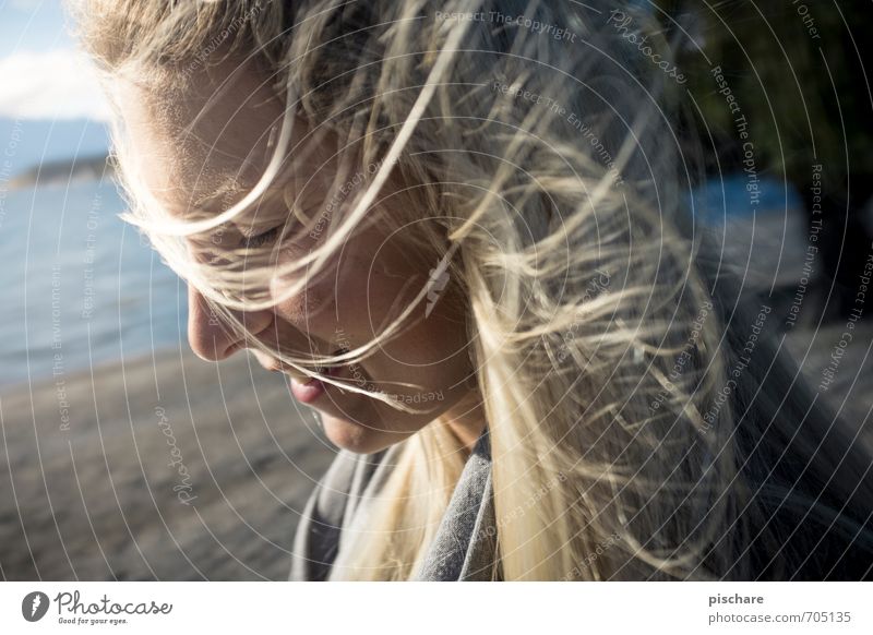 Pippo's Dream feminin Junge Frau Jugendliche Gesicht 1 Mensch blond langhaarig Lächeln ästhetisch schön Gefühle Glück Fröhlichkeit Lebensfreude Frühlingsgefühle