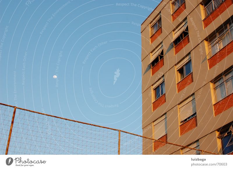 home Blauer Himmel moon building sunshine Stadt afternoon window