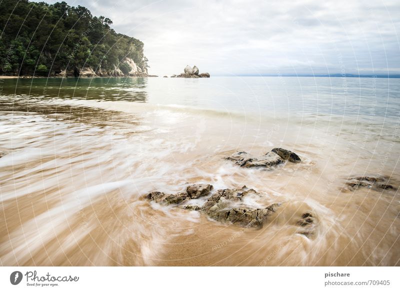 Split Apple Rock Natur Landschaft Urelemente Wasser Felsen Küste Strand exotisch schön Ferien & Urlaub & Reisen Neuseeland split apple rock Farbfoto