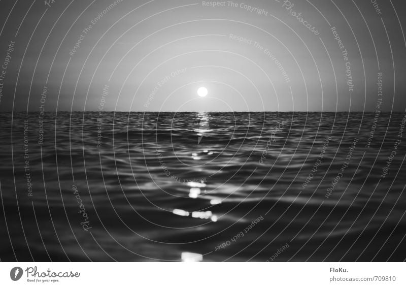 Schwarzes Meer Ferien & Urlaub & Reisen Ferne Freiheit Sonne Wellen Umwelt Natur Wasser Himmel Wolkenloser Himmel Horizont Sonnenaufgang Sonnenuntergang