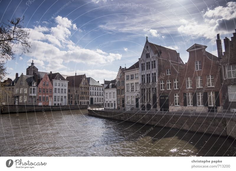 Spinolarei / Spiegelrei Ferien & Urlaub & Reisen Tourismus Städtereise Brügge Belgien Dorf Kleinstadt Stadt Stadtzentrum Stadtrand Mauer Wand Fassade