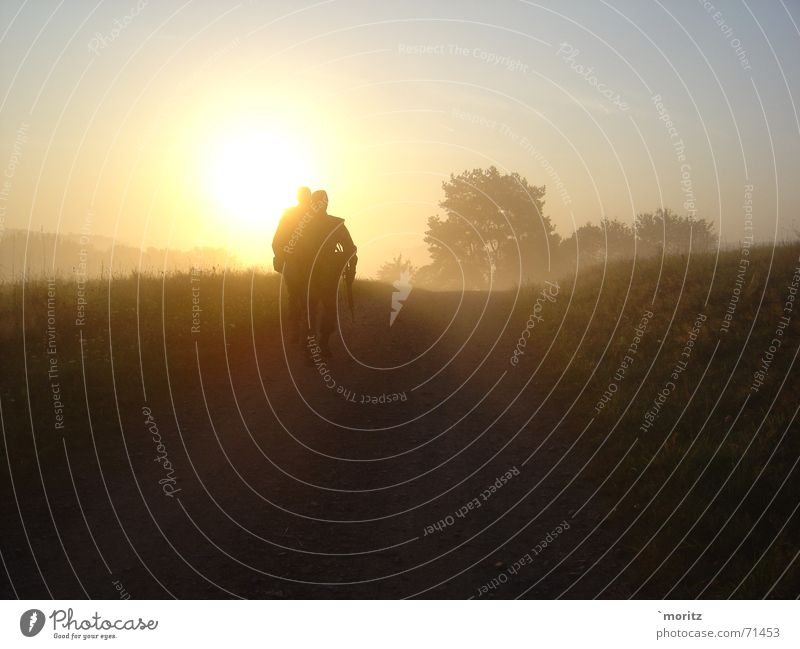 Morgenstund... Sonnenaufgang Nebel Soldat hell Bundeswehr