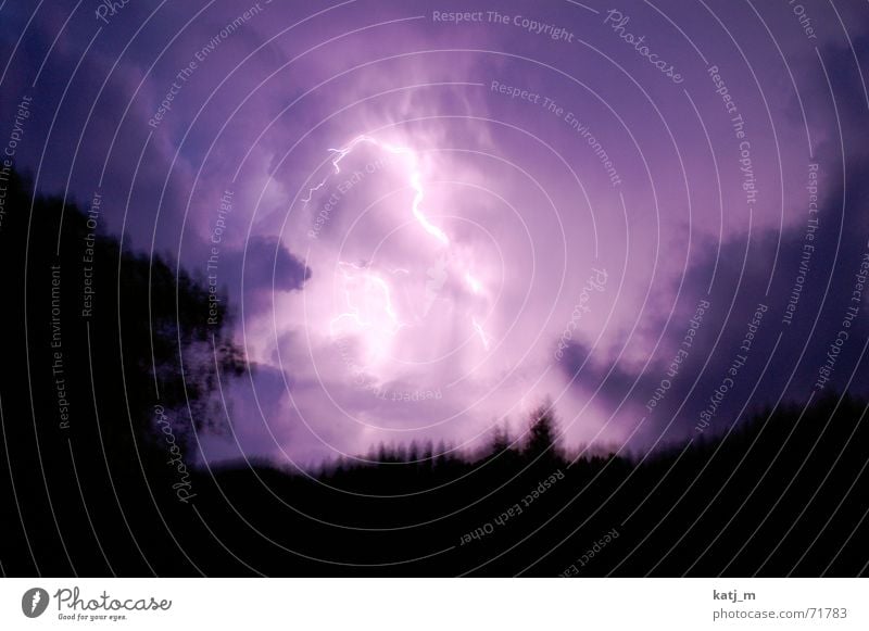 Blizzard {der Himmel brennt} Unwetter Blitze Donnern Wolken Nacht Nordlicht Gewitter groll Wetter