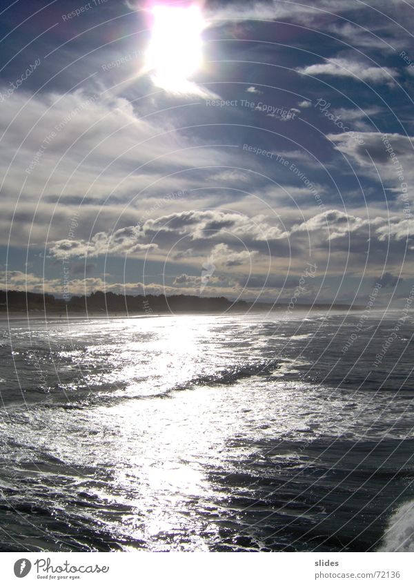 Sky touched the Sea Sonne Strand Meer Wasser Himmel Wolken Schönes Wetter Wellen Küste Bucht Tourismus Umwelt sky sun sea clouds Farbfoto Außenaufnahme