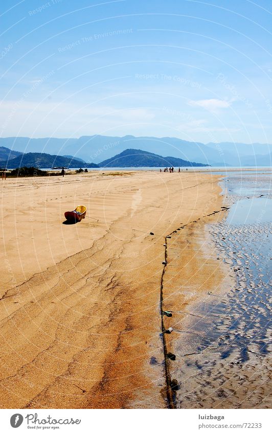 Paraty Beach Brasilien Strand Sommer paraty sun Sand sea day hills boat